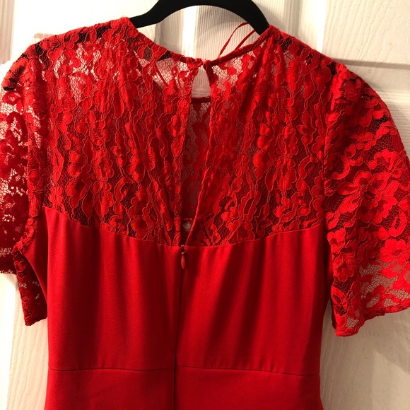 NWOT Zara Jumpsuit in Red - Picture 8 of 9